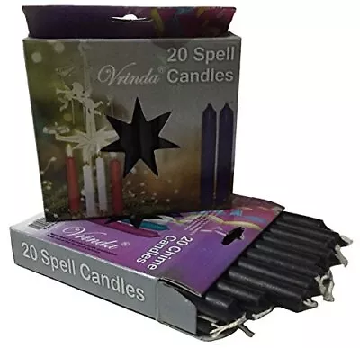 Set Of 20 Black Mini Ritual Chime/Altar/Spell Candles • $11.82