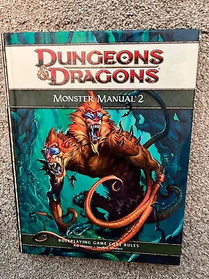 D&d Supplement Ser.: Monster Manual 2 Pt. 2 By Rob Heinsoo Wizards RPG Team And • $20