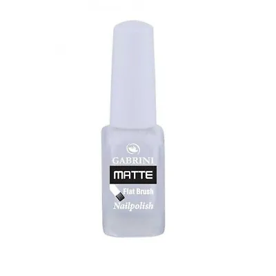 Gabrini Matte Nail Polish - WHITE - Matte Nail Varnish - Top Quality- 13ml • £3.99