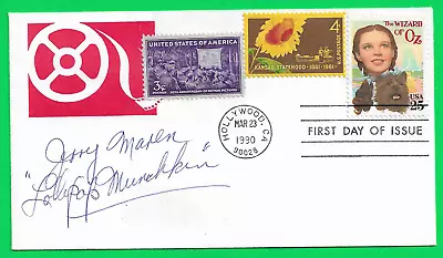 Jerry Maren  Lollypop Kid  In  The Wizard Of Oz  SIGNED  Oz First Day Cover 1990 • $30