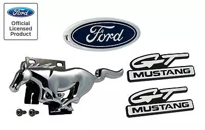 1994-1995 Mustang GT 4 Piece Front Grille Running HorseFender Trunk Emblems • $67.20