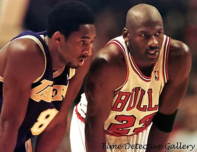 Basketball Legends Kobe Bryant And Michael Jordan - Celebrity Photo Print • $10