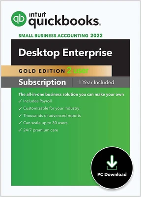 $2134.40 • Buy 2 User QuickBooks Enterprise Gold 2023 (Annual Subscription) + PAYROLL INCLUDED