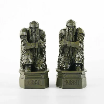 The Hobbit 2: The Desolation Of Smaug Lonely Mountain Dwarf Statue Bookends 2pcs • $40.47