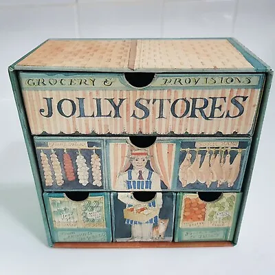 £54.50 • Buy Matthew Rice Art Illustration Box Jolly's Stores Grocery 16cm Emma Bridgewater