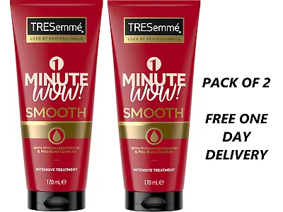 2X TRESemme Hydrate 1 Minute WOW Intensive Hair Treatment Hydrolysed Keratin & P • £6.25