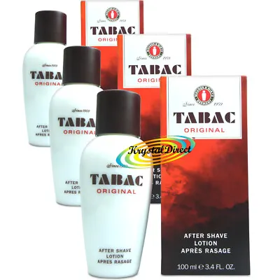3x Tabac Original Aftershave Lotion 100ml • £37.79
