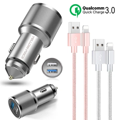 $27.54 • Buy Genuine USB Nylon Cable Cord Charger For IPhone XS XR 11 12 13+Dual USB Charger