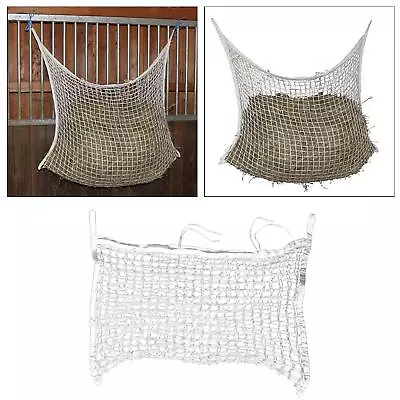 Full Day Horse Hay Net Bag Horse Feed Large Feeder Woven Mesh Straw Bag • £12.29