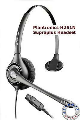 £199 • Buy Plantronics SupraPlus H251N/A Monaural Telephone Call Center Headset 