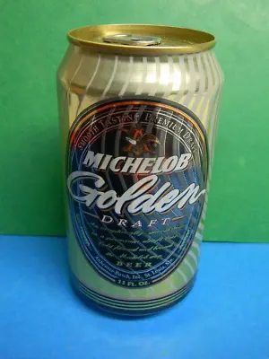 Unique Fluted Michelob Golden Draft Beer Can Anheuser-busch St. Louis Missouri • $3.99