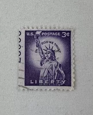 Vintage 3 Cent Stamp Statue Of Liberty - In God We Trust -1954 • $1.99