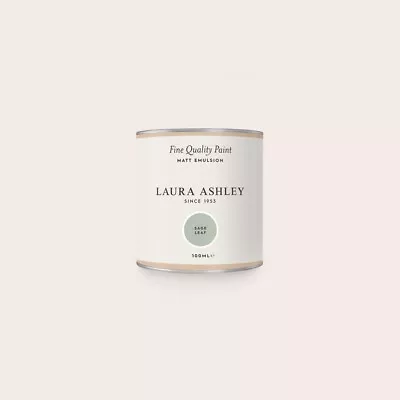 Laura Ashley Matt Emulsion Paint Tester Pot 100ml Sage Leaf - • £9.49