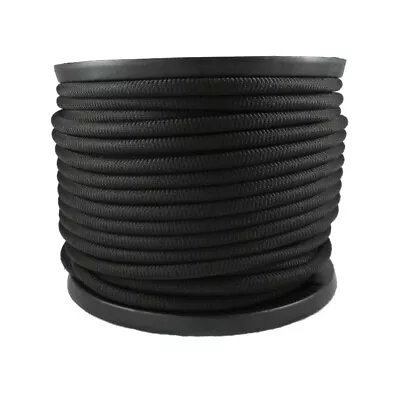 3/4  100 Ft Bungee Shock Cord Black Marine Grade Heavy Duty Shock Rope Tie Down • $156.75