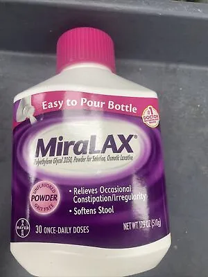 MiraLAX Laxative 30 Doses Powder - 17.9oz *New* Exp 9/24 • $21.40