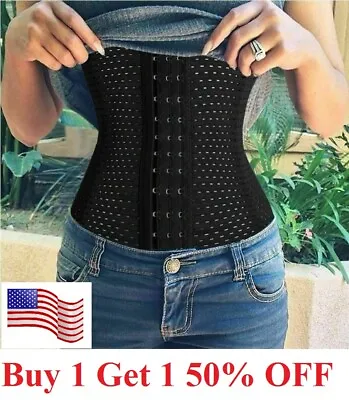 Corset Waist Trainer Training Shaper Body Shapewear Underbust Cincher Tummy Belt • $8.79