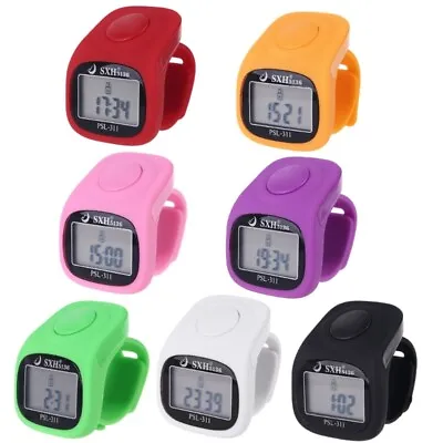 Electronic Digital Hand Tally Counter Finger Counter Luminous Manual Clicker • $8.37