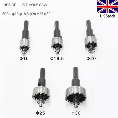 £10.86 • Buy 5PCS Hole Saw Tooth Kit HSS Steel Drill Bit Set Cutter Tool For Metal Wood Alloy