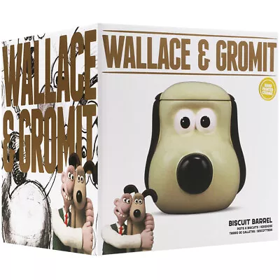 Wallace & Gromit Biscuit Barrel Ceramic Hand Painted • £25.99