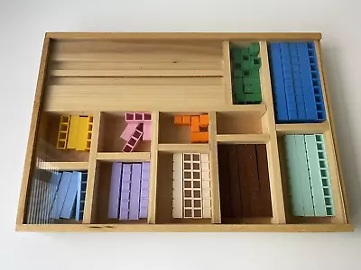 Math U See Manipulatives Integer Blocks And Wood Tray Kit Incomplete • $35.99