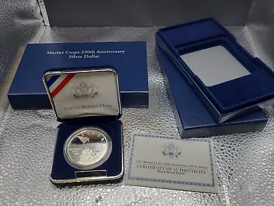 2005 US Mint 230th Anniversary Marine Corps Silver Dollar Proof • $69.95