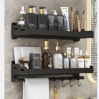 2PCS Bathroom Shelf Self Adhesive Shower Caddy Organiser Storage Rack 40 • $28.49