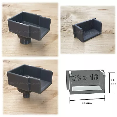 £3.84 • Buy 33 X 19 Mm Green House Gutter Outlets Blank End Hose For Water Butt Watering