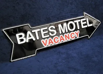 $14.95 • Buy BATES MOTEL Arrow -*US MADE*- Embossed Metal Sign - Man Cave Garage Bar Decor
