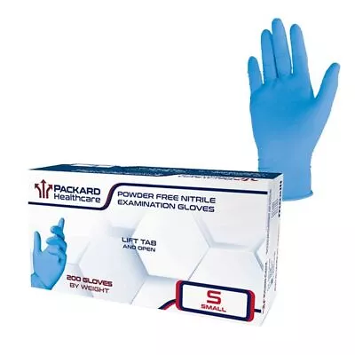 Packard Healthcare Thin Nitrile Exam Gloves Blue Small 200/Box • $38.99