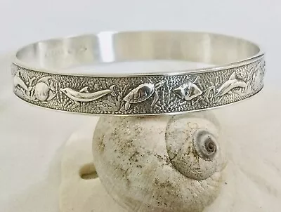 KABANA-sterling Silver Sea Life Bangle Bracelet. • $325