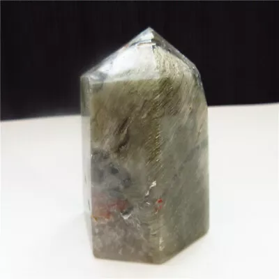 Natural Inclusive Green Ghost Multi-layer Mountain Phantom Quartz Crystal Point • $16.99