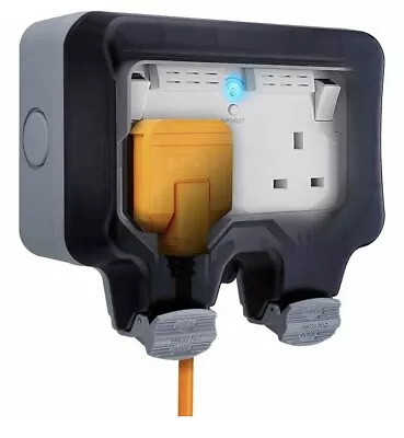 £15.75 • Buy British General Double Outdoor Socket 13a - Wifi Extender - BRAND NEW