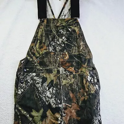 Mossy Oak Field Staff Bib Coveralls Mens 32 W Hunting Break Up Camo Inseam 24  • $15.49