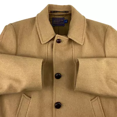 Vintage Pendleton Overcoat Mens Size 40 100% Virgin Wool Light Academia Classic • $69.99