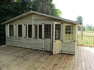 SUMMER HOUSE 20x10  LOG LAP  T&G • £3200