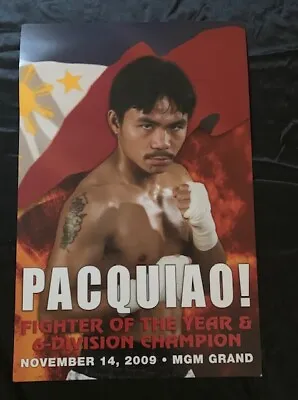 Manny Pacquiao Vs  Miguel Cotto Poster 11/14/2009 Mgm Grand Las Vegas  • $49.95