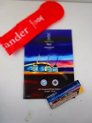 UEFA Cup Final 2008 Rangers V Zenit Programme Ticket + Santander Inflatable • £20