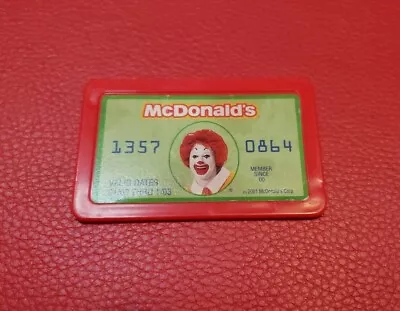 2001 McDonalds Electronic Fast Food Cash Register Replacement Red Credit Card • $16