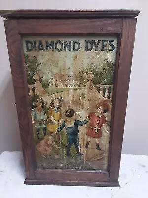 Antique DIAMOND DYES Countertop Cabinet Display Advertising Country Store Vtg • $479.99