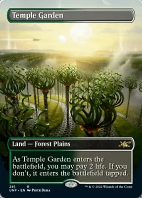 Temple Garden - Foil - Borderless Unfinity MTG Magic - Kid Icarus • $18.94