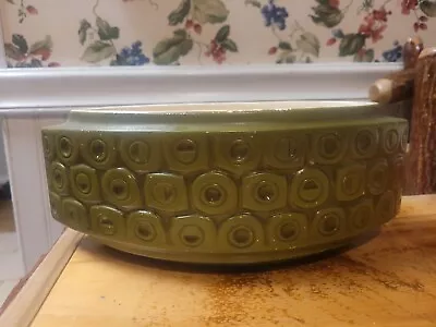 Vintage McCoy Scandia MCM Avocado Green 11 Inch Console Bowl Planter #35 • $38