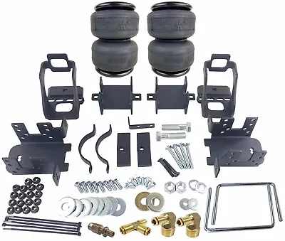 Air Helper Bag Springs Kit W/4 Ply Bags No Drill For 1999-2004 Ford F250 F350 • $354.82