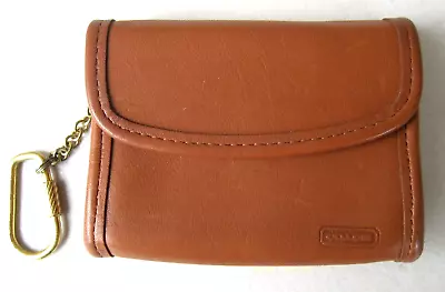 Coach Vintage Wallet Keychain 7219 Brown Leather Multifunction Rare Excellent • $149