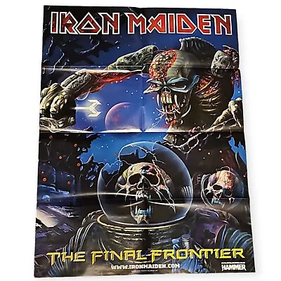 Iron Maiden 24x34 In Double Sided Poster The Final Frontier Metal Hammer Rare • $24.50