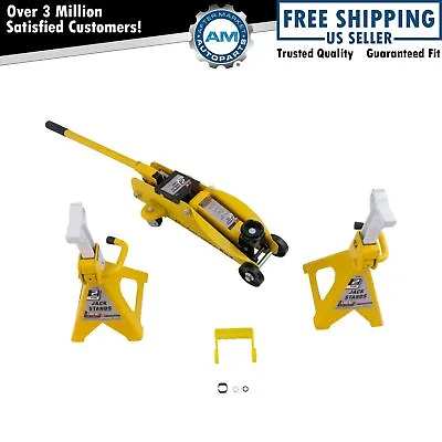2 Ton Trolley Floor Jack Includes Jack Stand Set New • $118.99