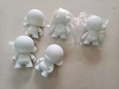 4 Inch DIY Toy Cute White Embryo Kidrobot Munny Unpainted White Vinyl Art 5pcs • $28.99