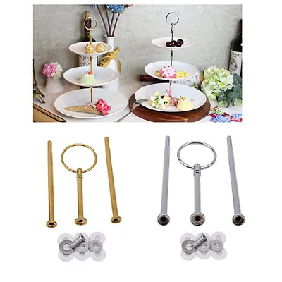 £4.64 • Buy Cupcake Tray Fittings For 3 Tier Cake Fit Cupcake Stand Kit Handle Without Plate