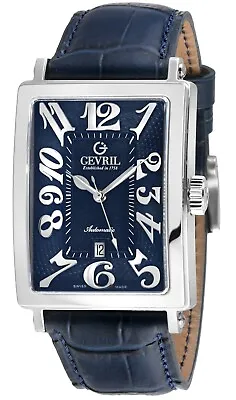 Gevril Men's 15003-1 Avenue Of America Swiss Automatic Sellita Blue Strap Watch • $749