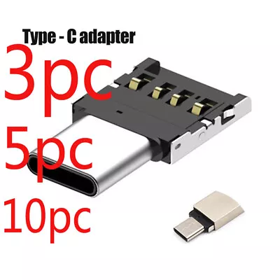Portable Mini Type C To USB Converter OTG Adapter Plug Jack For PC Laptop Phone • $1.98