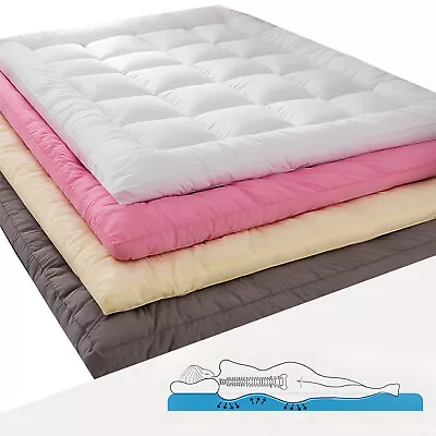 Folding Cooling Mattress Pad Fitted Quilted Topper Protector Breathable Cover • $33.95